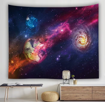Gobelín Stene Visí domova záclony šíriť zahŕňa handričku deka umenie gobelín Pláž Uterák Piknik Mat Star cloud galaxy