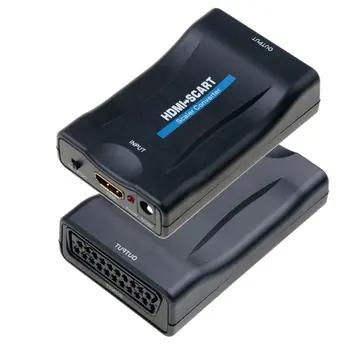 HDMI Scart Video Converter High Definition TV Prijímač DVD Audio High-End Prevodník Plug And Play Č Jednotky Povinné