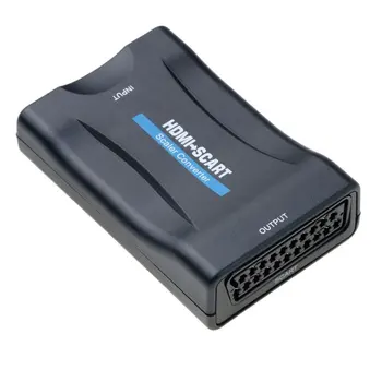 HDMI Scart Video Converter High Definition TV Prijímač DVD Audio High-End Prevodník Plug And Play Č Jednotky Povinné