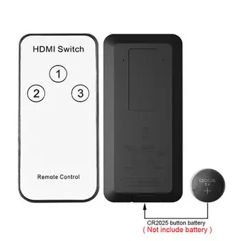 HDMI Splitter 3 Port HDMI Prepínač 3 v 1 Z 1080P HD s Diaľkovým ovládaním pre X-BOX 360, PS3 HDTV Projektor