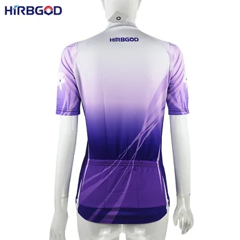 HIRBGOD Hot fialový Kvet Dámske Krátke Cyklistické Oblečenie Rýchle Suché MTB Team Pro Cyklistika Dres,NR222