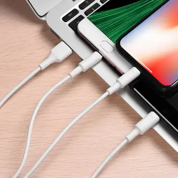 HOCO X25 1m 3 v 1, USB Nabíjací Kábel pre iPhone Telefóny Android Smart Telefónu Lightning Micro Typ-C Nabíjací Kábel