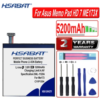 HSABAT C11P1304 5200mAh Batéria pre Asus Memo Pad Hd 7 Me173x K00b HD7 ME173 K00U ME180A K00L v sledovacie číslo