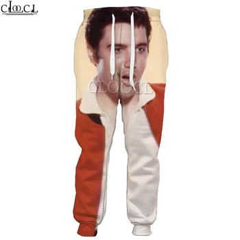 HX Najnovší Rockový Spevák Elvis Presley 3D Tlač Muži Ženy Jeseň Zábavné Bežné Nohavice Unisex Streetwear Tepláky Drop Shipping
