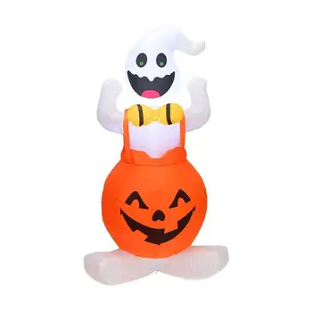 Halloween Roztomilý Popruh Tekvica Ghost Nafukovacie Airblown Dom Dvore Rodinného Mimo Trávnika Holida Domov Prop Inflatables Ha X6V6