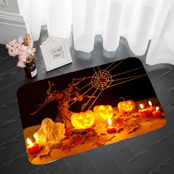 Halloween vzor kúpeľňa absorpčné podložky tvorivé koberec coral fleece kuchyňa obývacia izba rohože nový dizajn