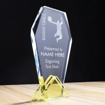 H&D Vyryté Crystal Trofej Cup Súťaž Ocenenie Výročie Darček Prispôsobiť Suvenír Figúrky Home Office Dekor
