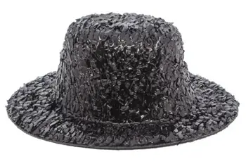Hat for toys with sequins, 8 cm, as07-04 Black