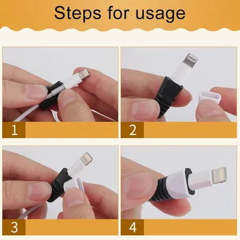 Haweel 2 KS Anti-break USB nabíjací Kábel Winder Ochranné puzdro pre Ochranu Rukáv