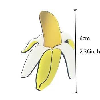 Heeda 2018 Nové Osobnosti Zábavné Banán Náušnice Módne Trendy Akryl Ženy Eardrop Hot-predaj Unikátne Tvorivé Ucho Dekorácie