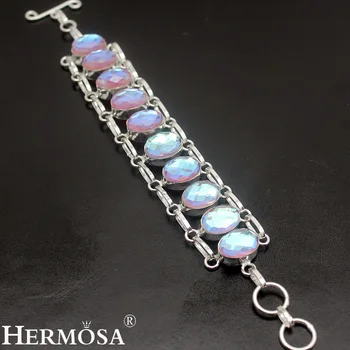 Hermosa Šperky Náramok Striebornej Farbe Náramky 8 palcov Nastaviteľné HM693