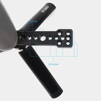 Hliníkové Zliatiny Vlog Video Selfie Profesionálne Gimbal Stabilizátor Multi-funkcie, LED Svetlo, Statív Držiak Pre DJI OSMO Mobilné 4 3