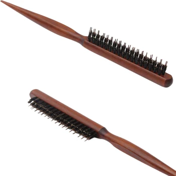 Horúce 1Pcs Dreva Pro Salon Hair Brush Rukoväť Načechraný S Hrebeňom Jedlo Kadernícke Účes Holič Pokožku hlavy Masáž Vlasy Styling Nástroj