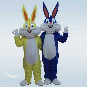 Horúce Bunny Maskot Kostýmy Králik a Bugs Bunny Dospelých maskot Králik Kreslená Postavička Kostýmy Maskot maškarný Halloween