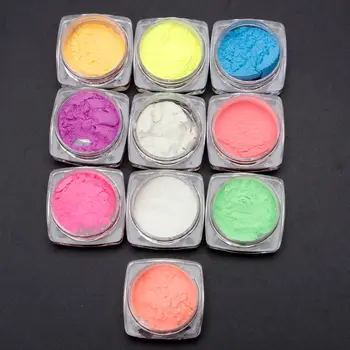 Hot Predaj 10 Farieb Svetelného Prášok Živice Pigmentové Farbenie UV Epoxidové Živice DIY Robiť Šperky