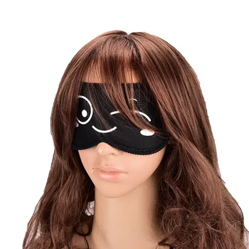 Hot Predaj Spanie Očná Maska Čierna Očný Tieň Spánku Maska Čierna Maska Obväz na Oči na Spanie