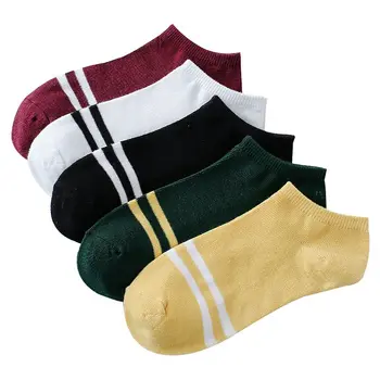Hot Predaj Unisex Mužov a Ženy Ponožky Pohodlný Prúžok letné tenké Bavlnené Ponožky, Papuče Krátke pánske Členkové Ponožky