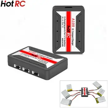 HotRC A100 6 Porty Plnenie Hub DC Kompaktná Nabíjačka pre 1S 3,7 V Lipo Batérie