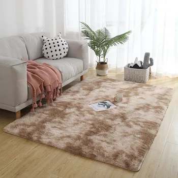 Hrubé teplé koberec obývacia izba domov teplé plyšové podlahe koberec načechraný mat detskej izby umelé kožušiny obývacia izba non-slip koberec