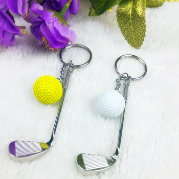 Hry, obchod so loptu Keychain kovové golf Keychain tvorivé darčekové tašky & kľúče od auta prívesky