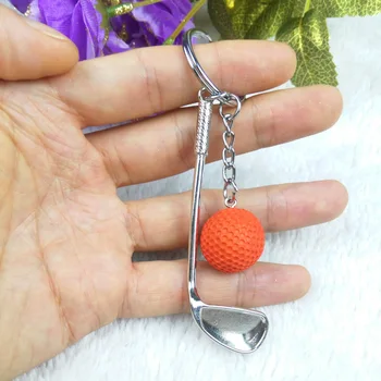 Hry, obchod so loptu Keychain kovové golf Keychain tvorivé darčekové tašky & kľúče od auta prívesky