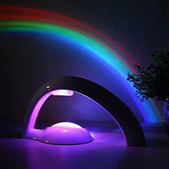 Hviezda Vzduchu Projekčnej Lampy Šťastie Rainbow Projektor Noc Projekcie Svetla Atmosféru Lampa Novinka Farebné Hviezdy Rainbow LED F7C7