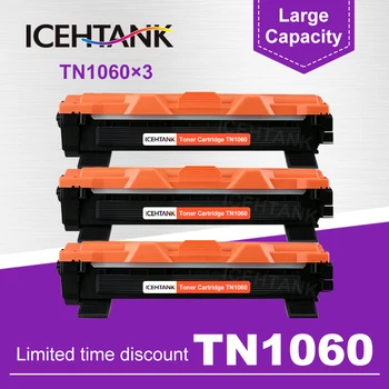 ICEHTANK 3 KS TN1060 tonerové kazety kompatibilné pre Brata TN1030 TN1050 TN1060 TN1070 HL-1110 1210 MFC-1810 DCP-1510 1610W