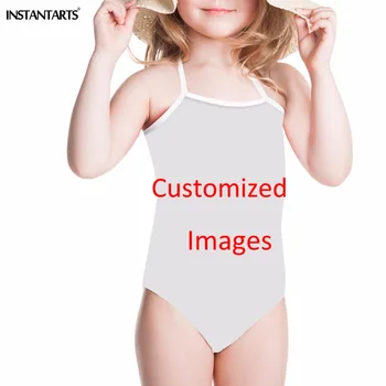 INSTANTARTS Prispôsobené Deti plavky Dievčatá Jeden Kus Bikini 2018 Deti Plavky Pre Dievčatá Kojenecká Dieťa Lete Plavky