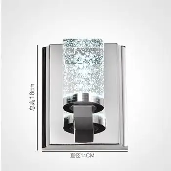 IWHD Kúpeľňa Nástenné svietidlo Moderného K9 Crystal Led Zrkadlo Nástenné Svietidlo Módne Nepremokavé Sconce Domáce dekorácie Domov Osvetlenie Lustre