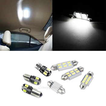 Interiérové LED Svetlo Canbus Žiadna Chyba Mapu Kufra na Čítanie Súprava Osvetlenie Vozidla Pre Audi A6 S6 RS6 C5 C6 C7 1994-2016