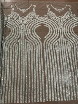 J-5283 Nový štýl Afriky tylu oka textílie, čipky na spoločenské šaty francúzsky čistý čipky textílie s lepené lesk