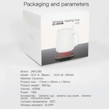 JAKCOM HC2 Bezdrôtový Kúrenie Pohár Super cenu ako nabíjačky fone bezdrôtový mini-aplikácie pc poznámka 9 pro telefón príslušenstvo nové produkty