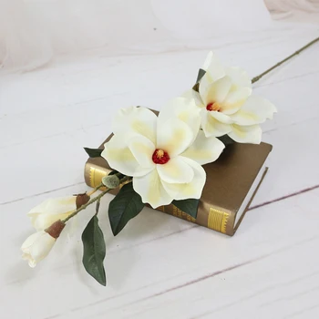 JAROWN Umelý Kvet Orchidea Simulácia Hodváb Magnolia Kvet Pre Svadobné Dekorácie Home Party Dekorácie Príslušenstvo
