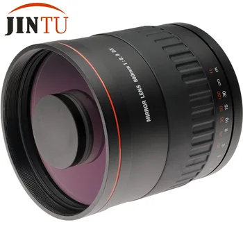 JINTU 900 mm f/8.0 Zrkadlo Teleobjektív Manuálne ostrenie Objektívu + T2 Adaptér Pre Sony E Fotoaparát NEX A7 A7R A7RII A7RS A7II A6500