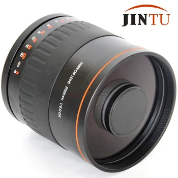 JINTU 900 mm f/8.0 Zrkadlo Teleobjektív Manuálne ostrenie Objektívu + T2 Adaptér Pre Sony E Fotoaparát NEX A7 A7R A7RII A7RS A7II A6500