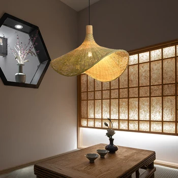Japonský štýl bambusu prívesok svetlá, nový Čínsky štýl, čaj izba zen čítanie, tvorivé osobnosti Juhovýchodnej Ázii prívesok svetlá