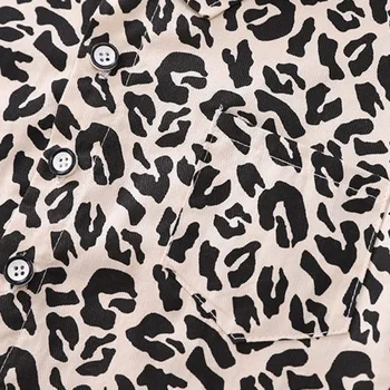 Jar, Jeseň Deti Ležérne Oblečenie Baby Boy Leopard Bunda, Nohavice 2ks/súpravy Dojčenská Sa Dieťa Módne Batoľa Oblečenie, Tepláky