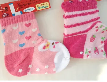 Jeden Páry Cartoon Baby Ponožky Anti-slip Deti Detská Deti Česanej Bavlny Tvaru L Baby Vnútorné Podlahy Ponožky Vysokej Kvality