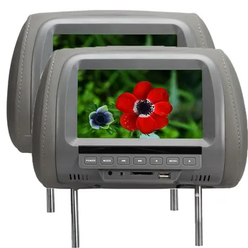 Jeden pár 7 Palcov MP5 Monitor na opierku hlavy Auto Monitor TFT LED Digitálne Obrazovky Prehrávač pre Auto Podpora SD Karty,MP5, USB Karty