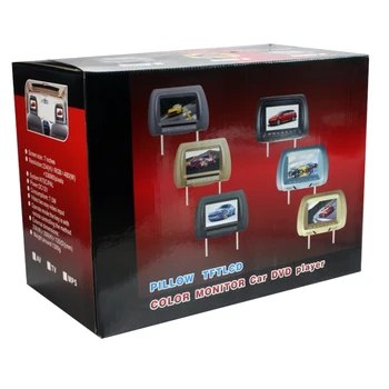 Jeden pár 7 Palcov MP5 Monitor na opierku hlavy Auto Monitor TFT LED Digitálne Obrazovky Prehrávač pre Auto Podpora SD Karty,MP5, USB Karty