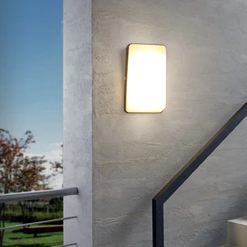 Jednoduché, Moderné LED Nástenné svietidlo Hliníkové Vonkajšie Veranda Svetla Nepremokavé Stenu Sconce Lampa Garden Balkón Uličkou Výzdoba Osvetlenie