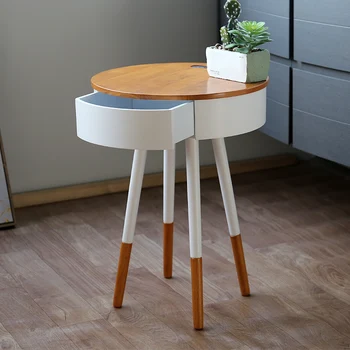 Jednoduché a perfektné smart nábytok mini nočný stolík konferenčný stolík vstavaný Bluetooth enhanced bass malý okrúhly stôl obývacej izby