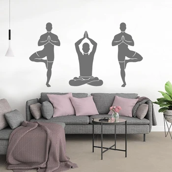 Jóga Premýšľa Predstavuje Stenu, Nálepky, Obtisky Dizajn Jogy Meditácia Zen Budhizmus Domov Spálňa Decor A00214