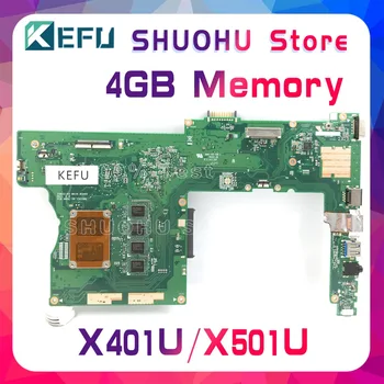 KEFU Pre ASUS X401U-M3 X401U X501U 4GMemory Notebook Doske Testované prácu pôvodnej Doske