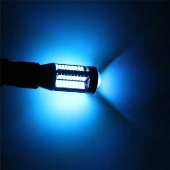 KEYECU 4 Kusy 6000k T10 W5W Klin 3014 57SMD Svetlé Ice Blue LED Žiarovky Pre Interiéru Vozidla Vonkajšie Parkovanie Bočné Obrysové Svetlá