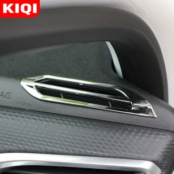 KIQI Auto ABS Chrome Klimatizácia Zásuvky Otvor Kryt Výbava pre Peugeot 2008 2016 2017 2018 2019 Príslušenstvo