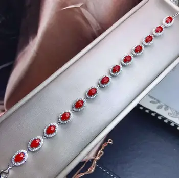 KJJEAXCMY jemné šperky prírodné červené koraly 925 sterling silver nové žien ruke náramok podporu test elegantné