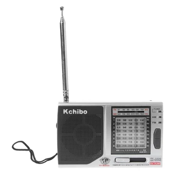 KK-9803 FM/MW/SW1-8 Plnej 10 Kapela Hi-Citlivosť Rádio Prijímač S Skladací Stojan AXYF