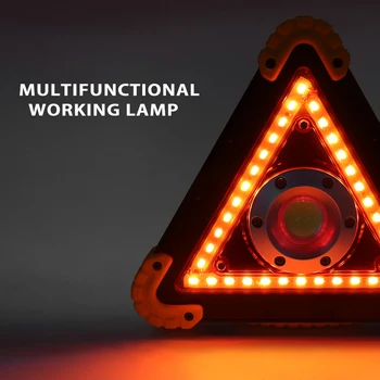 KLAS Práce Lampa LED Prenosné Svietidlo Vodotesné 4-Režim Biela+Červená LED Núdzové Prenosný Reflektor Nabíjateľná Floodlight, Camping