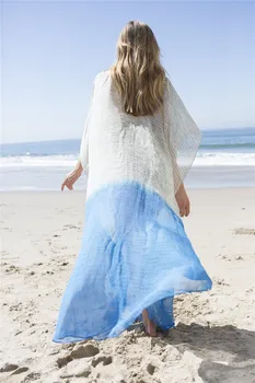 Kaftan Pláži Šifón zakryť Pareos Playa de Mujer Pláž Nosiť Nadrozmerná Bikini zakryť Župan Plage Sarong Pláži Tunika
